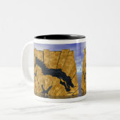 Tasse 2 Couleurs Le cheval islandais Golden Tolt (Devant gauche)