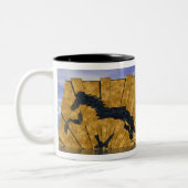 Tasse 2 Couleurs Le cheval islandais Golden Tolt (Gauche)