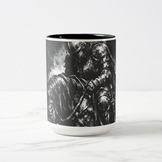 Tasse 2 Couleurs Le Chevalier Déchu par BurnsInHell (Centre)