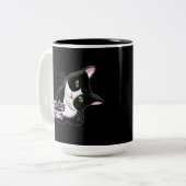Tasse 2 Couleurs Le chien l'a fait Chat (Devant gauche)