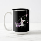 Tasse 2 Couleurs Le chien l'a fait Chat (Gauche)