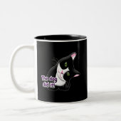 Tasse 2 Couleurs Le chien l'a fait Chat (Gauche)