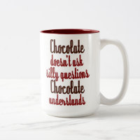 Le "chocolat comprend" la citation drôle