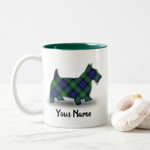 Tasse 2 Couleurs Le clan écossais Forbes Tartan Scottish Terrier