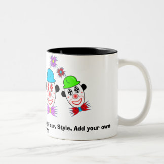 Tasse 2 Couleurs Le clown, me customisent ! Changez la couleur de