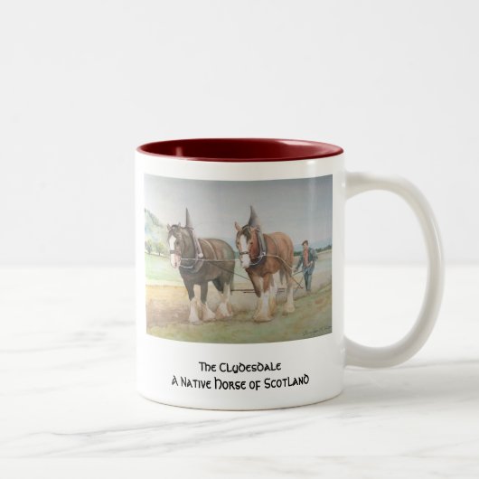Tasse 2 Couleurs Le Clydesdale (Droit)