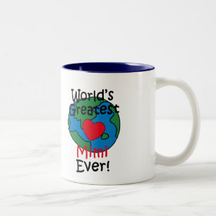 Tasse 2 Couleurs Le cœur de Mimi le plus grand du monde