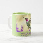 Tasse 2 Couleurs Le colibri d'Anna en vol (Devant gauche)