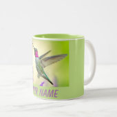 Tasse 2 Couleurs Le colibri d'Anna en vol (Devant droit)