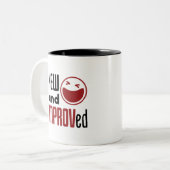 Tasse 2 Couleurs Le comédien improvisé d'improvisation IMPROV (Devant gauche)