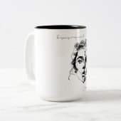 Tasse 2 Couleurs Le commencement contient déjà la fin (Devant gauche)