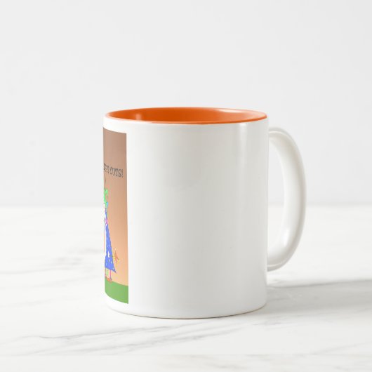 Tasse 2 Couleurs Le comptable Great Wizard et le Jester (Devant droit)
