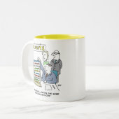 Tasse 2 Couleurs Le comptable utilise un abacus au travail. Comptab (Devant gauche)