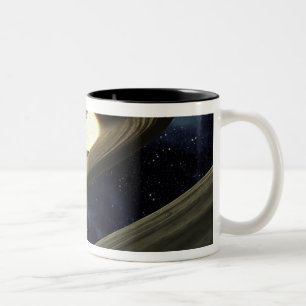 Tasse 2 Couleurs Le concept de l'artiste montrant un morceau de