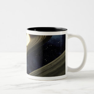 Tasse 2 Couleurs Le concept de l'artiste montrant un morceau de mat