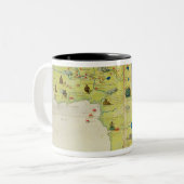 Tasse 2 Couleurs Le continent de l'Afrique (Devant gauche)