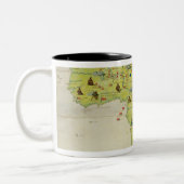 Tasse 2 Couleurs Le continent de l'Afrique (Gauche)