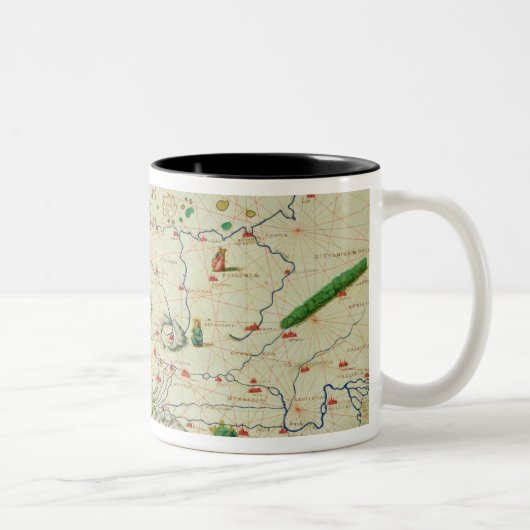 Tasse 2 Couleurs Le continent de l'Europe (Droit)