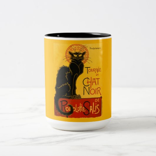 Tasse 2 Couleurs Le Conversation Noir Le Chat Noir (Centre)