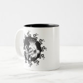 Tasse 2 Couleurs Le crâne Evil King (Devant gauche)
