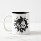 Tasse 2 Couleurs Le crâne Evil King (Gauche)