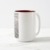 Tasse 2 Couleurs Le cri (Devant droit)