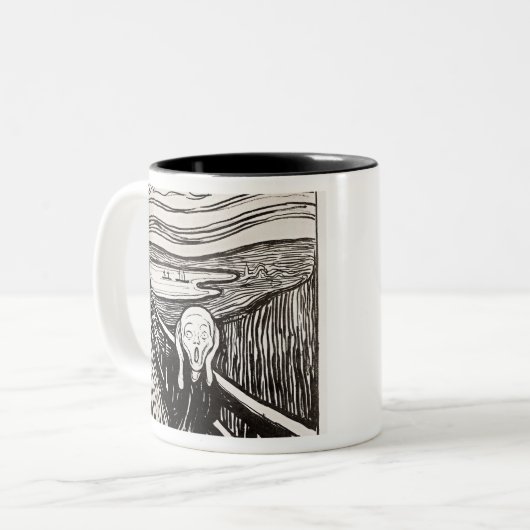 Tasse 2 Couleurs Le cri Edvard Munch (Devant gauche)