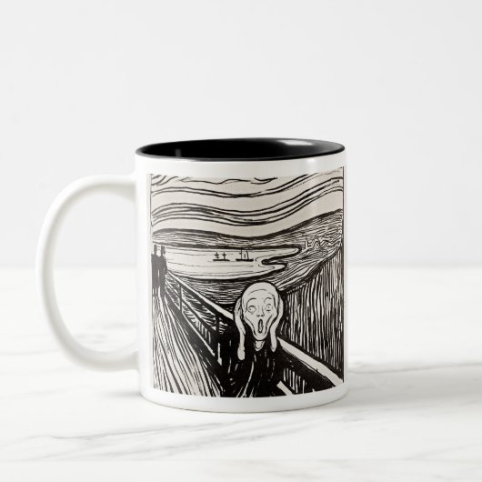 Tasse 2 Couleurs Le cri Edvard Munch (Gauche)
