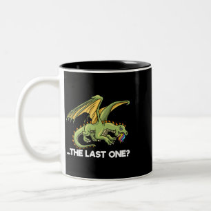 Tasse 2 Couleurs Le Dernier Un Drôle Manger Dernier Unicorn T Rex D
