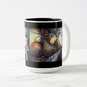 Tasse 2 Couleurs Le destin hurlant de la vie (Devant droit)