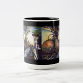 Tasse 2 Couleurs Le destin hurlant de la vie (Centre)