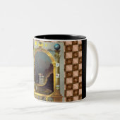 Tasse 2 Couleurs Le diagramme maçonnique (Devant droit)