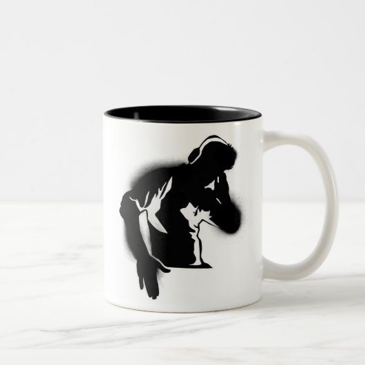 Tasse 2 Couleurs Le DJ (Droit)