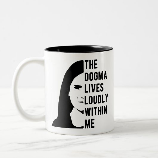 Tasse 2 Couleurs Le Dogma vit en moi (Gauche)