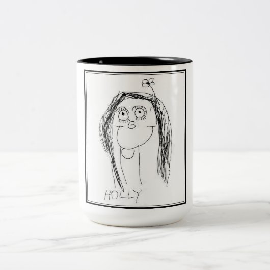 Tasse 2 Couleurs Le Drawing de Your Child (Centre)