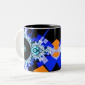 Tasse 2 Couleurs Le Fameux Ensemble Complet Mandelbrot (Devant gauche)