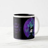 Tasse 2 Couleurs Le fantôme vous suivra à la maison (Devant droit)