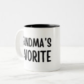 Tasse 2 Couleurs Le favori de grand-mère (Devant gauche)