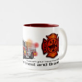 Tasse 2 Couleurs Le feu de soutien (Devant droit)