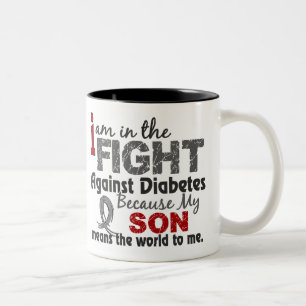Tasse 2 Couleurs Le fils veut dire le monde à moi diabète