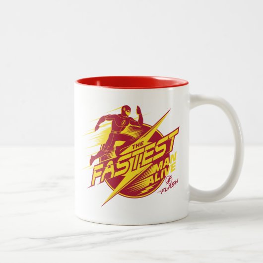 Tasse 2 Couleurs Le Flash | L'Homme Le Plus Rapide Vit (Droit)