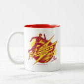 Tasse 2 Couleurs Le Flash | L'Homme Le Plus Rapide Vit (Gauche)