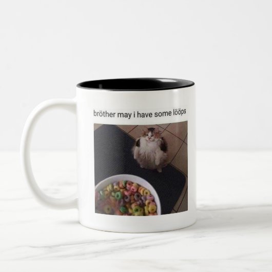 Tasse 2 Couleurs Le frère peut j'avoir quelques boucles (Gauche)