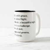 Tasse 2 Couleurs Le frisson du golfeur (Devant droit)