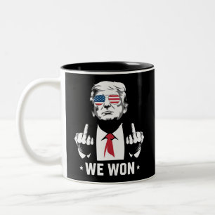Tasse 2 Couleurs Le gagnant Trump nous avons gagné le 47e jour de l