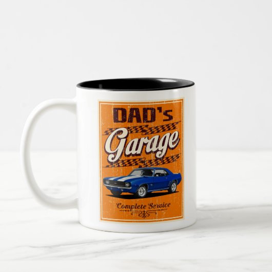 Tasse 2 Couleurs Le Garage de papa avec le Muscle (Gauche)
