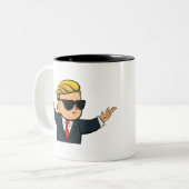 Tasse 2 Couleurs Le gars des paris de Wall Street (Devant gauche)