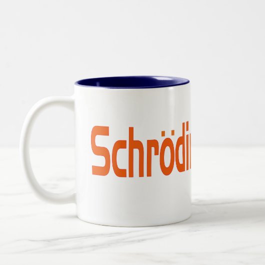 Tasse 2 Couleurs Le geek de Schrodinger (Gauche)