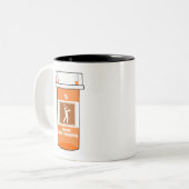 Tasse 2 Couleurs Le golf est ma drogue (Devant gauche)