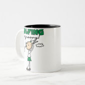 Tasse 2 Couleurs Le golf est super (Devant gauche)
